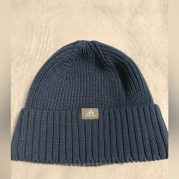Adidas Blue and Brown Women’s  Beanie Set EUC - Picture 5 of 6